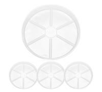 Kueohse Paquete de 4 posavasos transparentes para plantas, de 30,5 cm, de plástico, duradero, grueso, para interior y exterior, jardín, duradero, fácil de usar