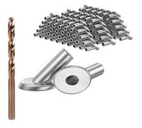 Kueohse Paquete de 40 Fundas Protectoras Biseladas en Ángulo, Protector de Postes de Madera para Barandillas de Cables de Escalera de 1/8, 45 Grados