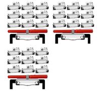 Kueohse Paquete de 42 Clips de Portapapeles Montables con Portalápices Clips de Portapapeles Hardware Abrazadera de Portapapeles Hardware para School