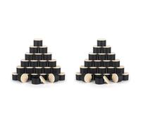 Kueohse Paquete de 48 Latas de Velas Negras con Tapas de 4 Onzas, Frascos de Velas de 4 Onzas para Hacer Velas una Granel