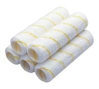 Kueohse Paquete de 5 Rodillos de Pintura de Microfibra de 1/2 Pulgada para Pintar Superficies Lisas, Texturizadas y Rugosas, Techos y Casas.