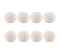 Kueohse Paquete de 8 Bolas de Secadora de Lana XL, Suavizante de Telas Totalmente Natural Hecho una Mano, EcolóGico