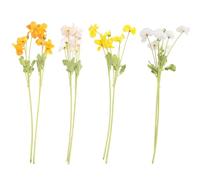 Kueohse Paquete de 8 Flores Artificiales Flores de Amapola de Seda para DecoracióN del Hogar Ramo de Boda Fiesta de ImitacióN, Arreglo Floral
