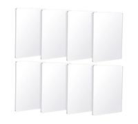 Kueohse Paquete de 8 Placas de Impresión de Monoimpresión de 5 X 7 Pulgadas, Reutilizables, de Silicona, para Impresión de Tarjetas.