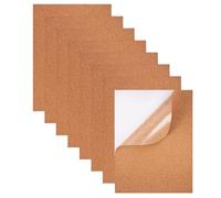 Kueohse Paquete de 8 Tableros de Corcho Autoadhesivos de 1 mm de Grosor, 30 X 21 cm, para Pared. Ideales para Decorar y Suelos.