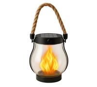 Kueohse Paquete de Luces Solares para Exteriores, Impermeables, con Forma de Llama Danzante (1 Unidad)