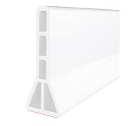 Kueohse Para Barrera de Umbral de Ducha Sin Bordillo, Presa de Agua de 4" de Alto y 59" de Grosor, Protector Salpicaduras Plegable para Tubería de Grifo de Ducha.