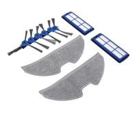 Kueohse para RoboVac G10 G30 Hybrid Reemplazo de PañO de Filtro de Fregona Accesorios de Repuestos de Aspiradora RobóTica de Cepillo Lateral