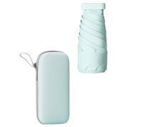 Kueohse Paraguas Cápsula para Sol y Portátil Protector Solar y Protección UV 60% de Descuento Mini Sombrilla Ultraligera Verde