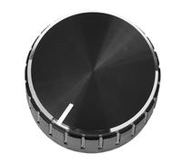 Kueohse Perilla de Rueda Negra de Aluminio para control de volumen Perilla de Amplificador
