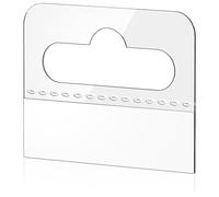 Kueohse PestañAs para Colgar, 200 Unidades, PestañAs para Colgar Adhesivas Transparentes, Etiquetas Colgantes de PláStico Autoadhesivas con Orificio para Ranura, 4,5 X 3,5 Cm