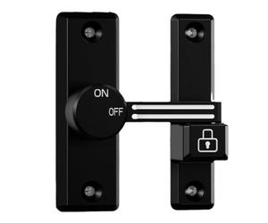 Kueohse Pestillo de Puerta con Perno, Hebilla Sin Perforaciones, Deslizamiento de 180 Grados Hacia Izquierda/Derecha, Adecuado para Puerta Seguridad del Hogar, Garaje de, Jardín