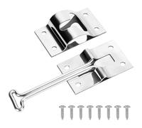Kueohse Pestillo para Puerta de RV - Soporte para Puerta de RV, Pestillo para Puerta de Remolque de Acero Inoxidable, Soporte para Puerta Estilo T de RV de 4 Pulgadas