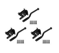 Kueohse Pestillos de Puerta con Autobloqueo, de Palanca de Alta Resistencia, para Puertas de Madera, Color Negro.