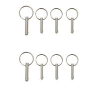 Kueohse Pin de Liberación Rápida de 8 Piezas 1/4 Pulgada, Acero Inoxidable 316 Completo, Pasador Bimini Superior, Hardware Marino, Todas Las Piezas Están Hechas de Acero Inoxidable 316