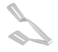 Kueohse Pinza de pala de doble cara de acero inoxidable, pinzas de cocina de acero inoxidable para espátulas, pinza para barbacoa para girar espátulas