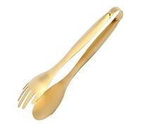 Kueohse Pinzas de Comida de Acero Inoxidable Utensilios de Cocina Dorados Herramientas de Cocina para Buffet Clips de Barbacoa Pinzas de Carne