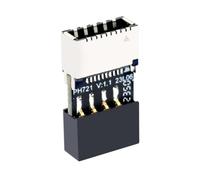 Kueohse Placa Base USB2.0 de 9 Pines A Adaptador Hembra Type-E, Chasis con Conector Type-C, Tarjeta Extensora USB 2.0 de 9 Pines