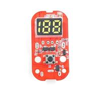 Kueohse Placa Controladora PCB con Pantalla de Potencia 0-100 para Linterna, Luz de Pesca, Piezas de Reparación DIY, Función de Carga Tipo C