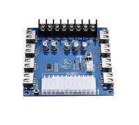 Kueohse Placa de Ruptura de Fuente de AlimentacióN ATX de 20 Pines/24 Pines Placa Adaptadora de Fuente de AlimentacióN de Chasis de Escritorio de Carga USB de 5V/2A,A