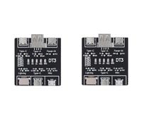 Kueohse Placa PCB de Prueba para Cable de Datos DT3 (2 Unidades) Probador de Cable USB-C Micro-USB Tipo C Placa de Detección de Encendido y Apagado de Cable de Datos USB-C