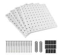 Kueohse Placas de inserción, tableros de ranuras, organizadores de pared, tableros para pared, sala de manualidades, cocina, garaje, sala de estar, baño (4 unidades)