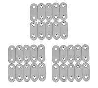 Kueohse Placas de ReparacióN Planas ReparacióN FijacióN Soportes de UnióN 40X15Mm 30 Piezas