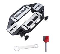 Kueohse Plantilla para Bisagra Puerta, Abridor de Orificios para CarpinteríA, Localizador de Ranuras, GuíA de Orificio para Bisagra de Puerta de Madera, Plantilla para Cerradura de Puerta