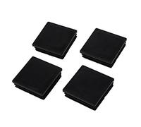 Kueohse Plastico Cuadrado Tubo Tuberia Insertar Supresion Final Casquillos 50mm 2 Pulgadas 4 Pcs
