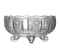 Kueohse Ponchera Vintage de Cristal de 3000 Ml, Resistente y Robusta, Ideal para Centros de Mesa en Fiestas.