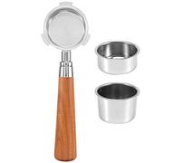 Kueohse Portafiltro Espresso 51 Mm para EC685 EC680 Portafiltro Sin Fondo de Café con Recipiente para Polvo de Café de 51 Mm 2 Uds