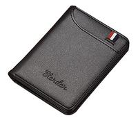 Kueohse Portatarjetas Ultrafino para Hombre, Cartera, MaletíN, PortáTil, Anti DesmagnetizacióN, Tarjetero para Documentos, Negro