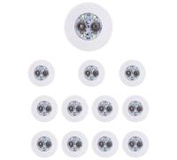 Kueohse Posavasos LED, Paquete de 12 Posavasos con Luz, Luces LED para, Discos de Posavasos con Pegatinas LED Que Se Iluminan para la con Luz de Flash