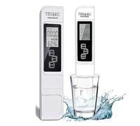 Kueohse Probador de Agua Digital (TDS, Medidor de Temperatura y EC), Medidor de 0-999 Ppm PPM para HidroponíA, Agua Potable