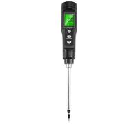 Kueohse Probador de Suelo Digital LCD de 0,00 A 10,00 MS/cm, Medidor de CE del Suelo, Detector de CE/TEMP de Suelo 2 en 1 Portátil, Detección de Temperatura ATC