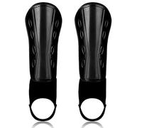 Kueohse Protector Antideslizante Espinilleras de FúTbol para NiñOs Equipo de ProteccióN para Espinillas Acolchado con Correas Ajustables Soporte de Tobillo, 10X22Cm