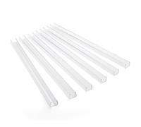 Kueohse Protector de Bordes para Gabinetes (PVC Transparente de 17,7 Pulgadas) para Puertas de Gabinetes de Cocina de 3/4 de Pulgada de Grosor (Paquete de 6)