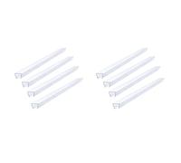 Kueohse Protector de Puerta Gabinete Suave de 17.5 Pulgadas, Protector Borde de PVC Transparente Recortable, Parachoques Deslizante Ajuste de 3/4 Pulgada de Grosor, Paquete de 8