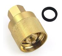 Kueohse RE7141F Válvula Adaptadora de Conector de Montacargas de Propano con Junta - Conector Hembra de Latón