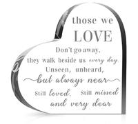 Kueohse Regalos de Condolencia Regalos Conmemorativos de Duelo Regalos de Recuerdo de Condolencia de CorazóN AcríLico por la PéRdida de un Padre y Madre Amado