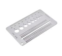 Kueohse Regla de Medición de de Grietas Portátil para Profesionales, Calibre de Tornillos y Pernos, 0,1-1,7 Mm