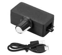 Kueohse Regulador de velocidad PWM de 5 V, regulador de ventilador PWM de 5 V 4 pines, controlador PWM, fuente de alimentación USB tipo C, enfriador DIY para ventilador de 5 V 4 pines