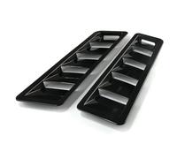 Kueohse Rejilla de Entrada de Aire para Capó de Automóvil, Panel de Enfriamiento con Rejilla de Ventilación, Panel de Entrada de Aire para Capó, ABS, 17 X 5 Pulgadas, Negro Brillante