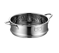 Kueohse Rejilla de Vapor para Alimentos Espesante de 18 Cm, Vaporizador de Acero Inoxidable con Doble Oreja para Olla de Sopa, Olla de Leche, Utensilios de Cocina