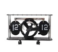 Kueohse Reloj de Escritorio con Tapa de Avión, Estilo Vintage, de Acero Inoxidable 304, Práctico Recordatorio para Oficina.B