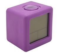 Kueohse Reloj Despertador Digital con Luz LED Snooze para Dormitorio, Escritorio PequeñO, Mesita de Noche, Relojes de Viaje, VisualizacióN de Fecha y Hora, PúRpura