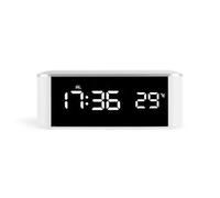 Kueohse Reloj Despertador LED, TermóMetro, Reloj De Pared Digital con Segundos para Personas Mayores, Adultos con SueñO Profundo, Palabras Blancas