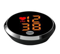 Kueohse Reloj Digital Pequeño para Salpicadero de Coche, Resistente Al Agua, para Exteriores, Mini Reloj Electrónico Minimalista con Diseño de Corazón.