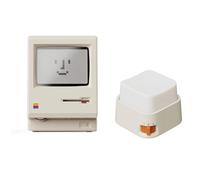 Kueohse Reloj Retro Maclock, Reloj con Luz Magnética, Decoración de Escritorio, Accesorios para Teclado de Computadora.