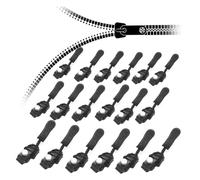 Kueohse Reparador de Cremalleras Universal Extraíble, Repuesto de Tirador de Cremallera Universal para Chaquetas, Equipaje, Bolsos, 12 Piezas